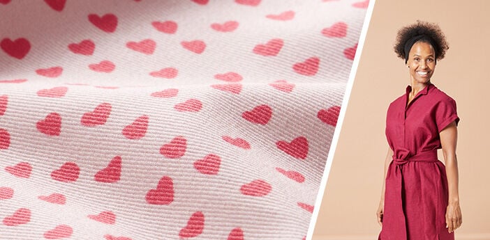 Tissus pour la Saint-Valentin